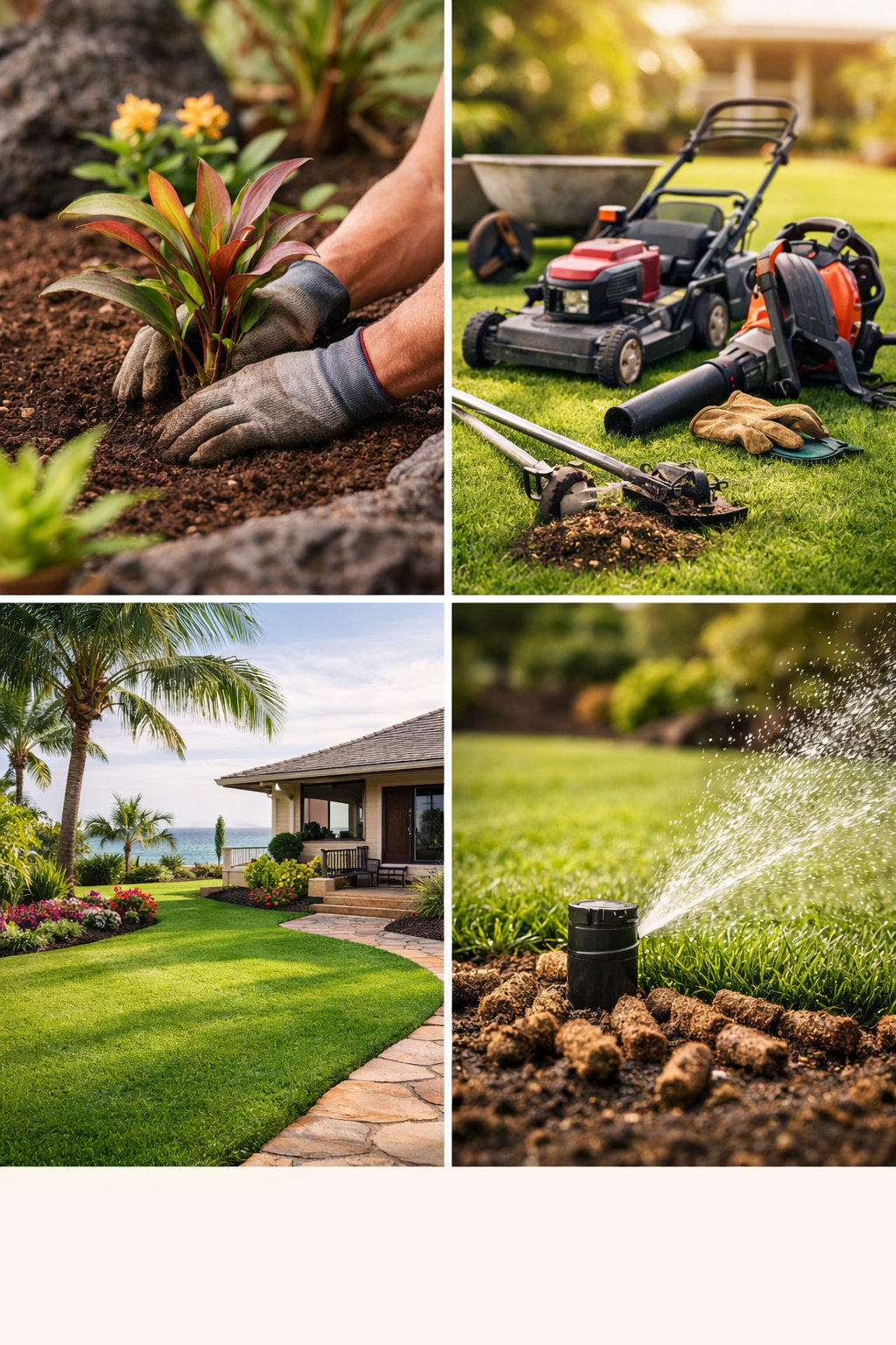 Aina Landscaping professional team providing expert landscape design and maintenance services in Kailua-Kona