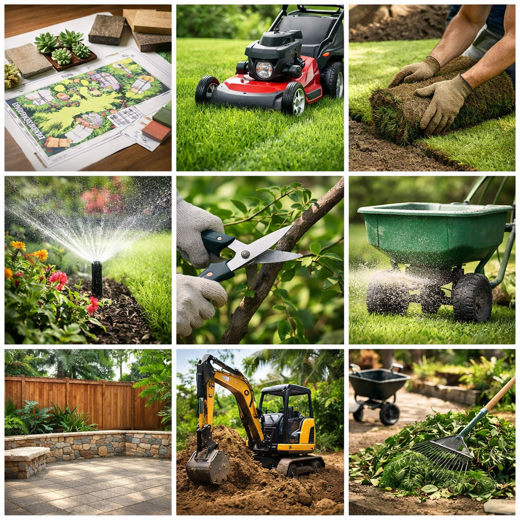 Aina Landscaping professional team delivering complete landscaping services in Kailua-Kona including design, installation, and maintenance